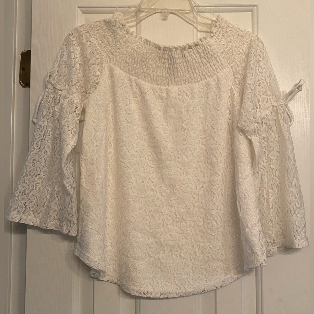Girls XL lace off the shoulder top by speechless - Picture 1 of 5